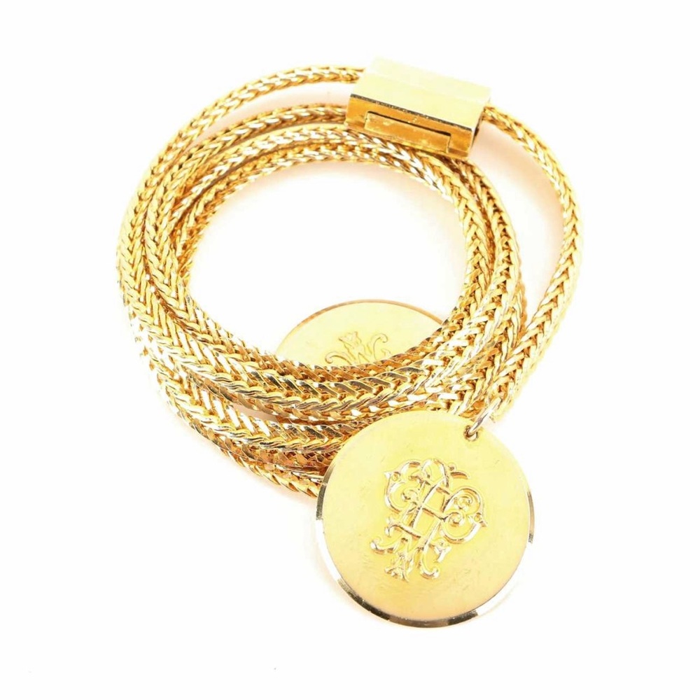 *SOLD* Vintage 1970s Emilio Pucci Gold Tone Medallion Chain Belt - Made in Italy